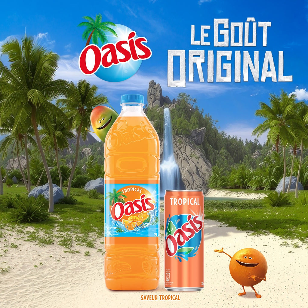 Tropical Fruit Juice Drink 1L – Mango, Passion Fruit, Pineapple
